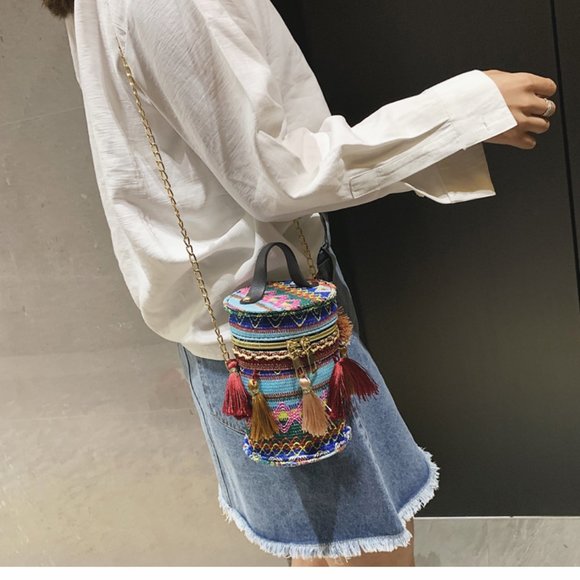 Handbags - ven bag bucket bag ethnic bag single